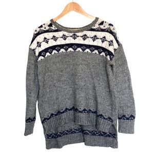 LOFT hi-lo crew neck sweater